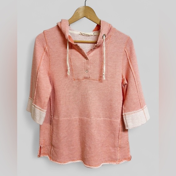 Soft Surroundings Tops - Soft Surroundings Just Beachy Pullover French Terry Hooded Top Petite Small